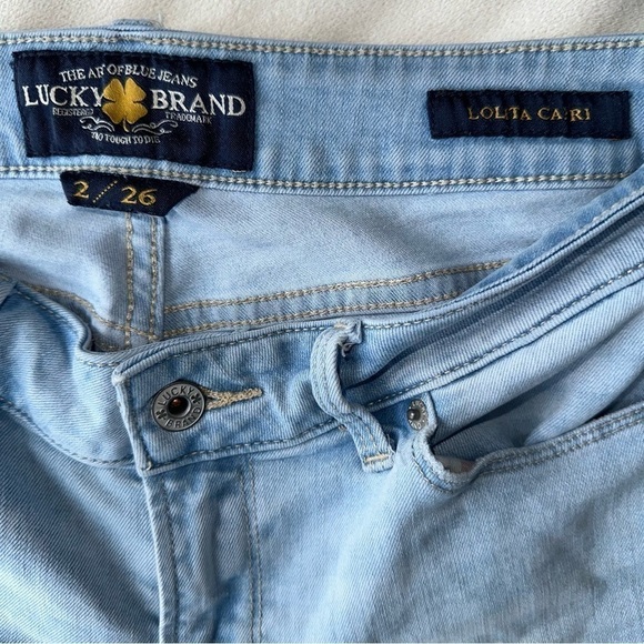 LUCKY BRAND LOLITA MID RISE LIGHT WASH DENIM JEANS SIZE 26 - Picture 9 of 9